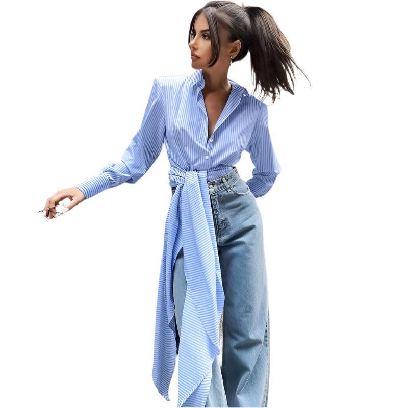 Lace Up Long Sleeved Shirt