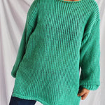 Boat Neck Dropped Shoulder Sweater - runwayfashionista.com