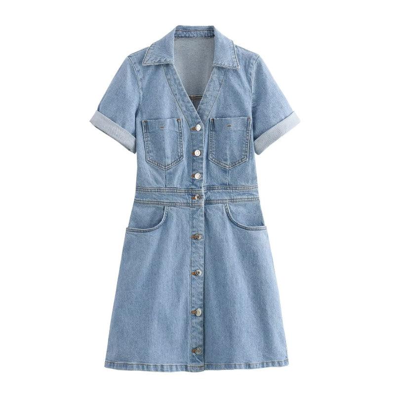Trendy Denim Mini Dress