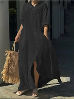 Long Sleeve Oversize Shirt Dresses