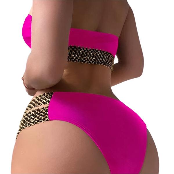 High waisted european style bikini