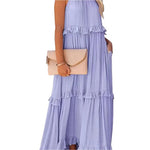 Lotus Leaf Edge Long Dress