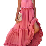 Lotus Leaf Edge Long Dress