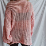 Boat Neck Dropped Shoulder Sweater - runwayfashionista.com