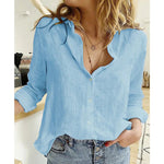 Loose Long Sleeve Oversized Shirt: The Ultimate Wardrobe Essential - light blue