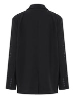 Notched Collar Single Breasted Blazer