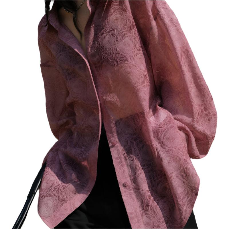 Unique shirt with slight transparency-runwayfashionista.com