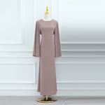 Simple Solid Color Dress Abaya