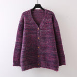 Loose and Lazy V-Neck Knitted Cardigan