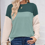 Round Neck Long Sleeve Sweatshirt - Runwayfashionista.com