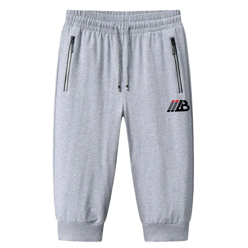 Loose 7/4 Middle Casual High-Waist Shorts