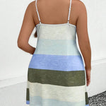 Bold Curves: Printed Camisole Plus Size Dress