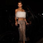 Three-dimensional feather Skirt