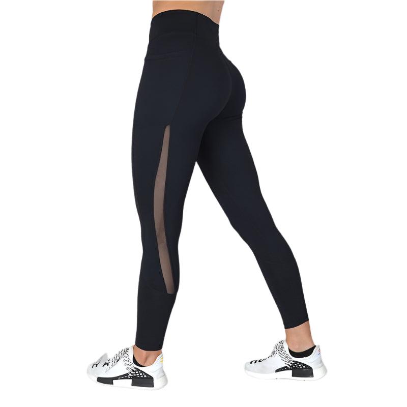High Waist Mesh Stitching Leggings