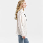 Pleated Irregular Long Sleeved Shirt