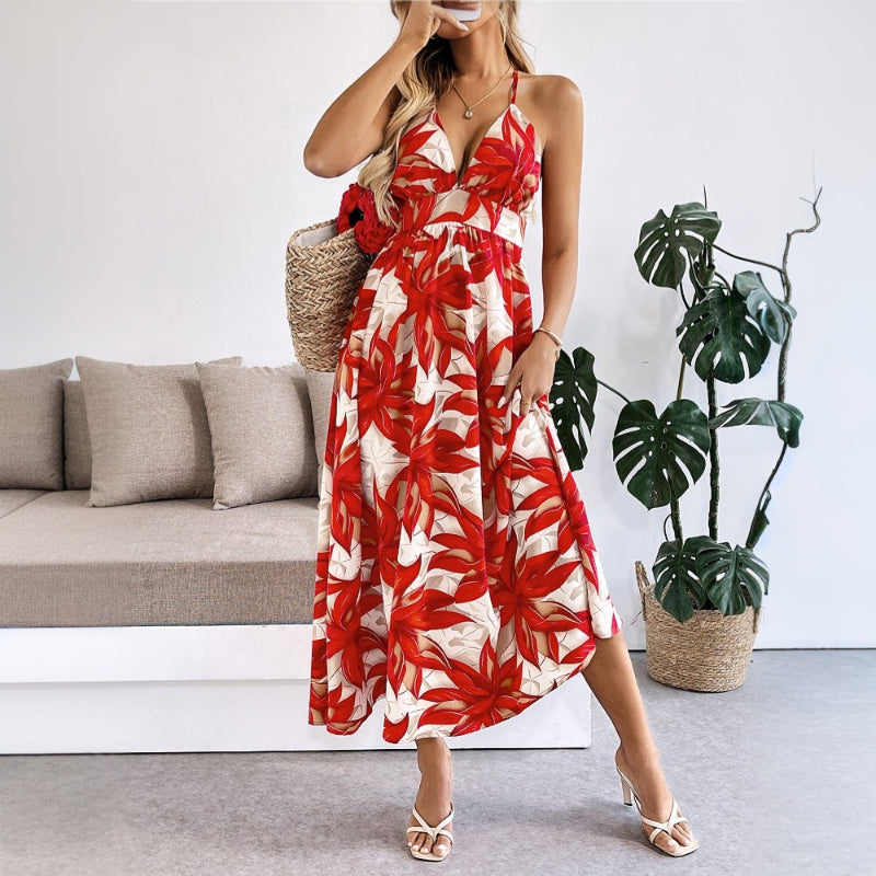 Maple Leaf Summer Dress - runwayfashionista.com