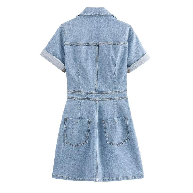 Trendy Denim Mini Dress