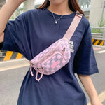 Chic Checkered Nylon Crossbody Bag - runwayfashionista.com