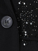 Notched Collar Single Breasted Blazer