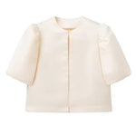 Elevate Your Daily Wardrobe: The Puff Sleeve Perfection - white