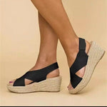 Large Size Hemp Rope Sandals - runwayfashionista.com