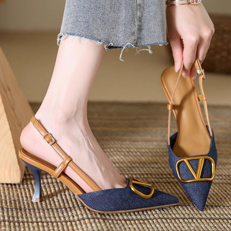 Parisian Poise: The French Shallow Mouth Pointed Toe Stiletto