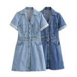 Trendy Denim Mini Dress