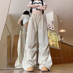 Wide Leg Retro White Sport Pants