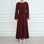 Simple Solid Color Dress Abaya