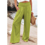 Elegant Wide-Leg Loose Cotton Linen Trousers