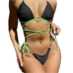 Drawstring strap bikini