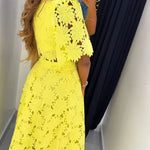 Elevate Your Look: A Modern Twist on the Classic Two-Piece Set - yellow