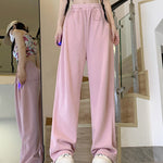 High-Waisted Mini Drawstring Casual Sports Sweatpants