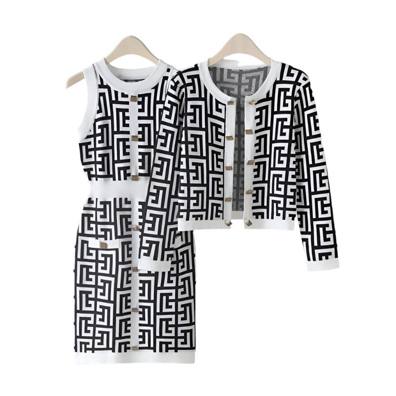 Small Fragrance Style Dress Set