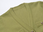 Green Knitted Sweater Dresses
