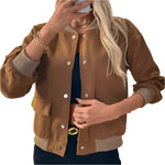 Snap down long sleeve jacket