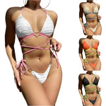 Drawstring strap bikini