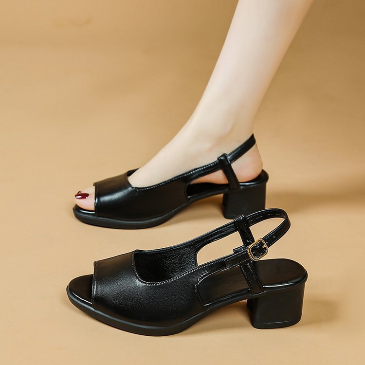 Fish Mouth Open-Toe Sandals - runwayfashionista.com