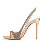 High-Fashion Feature: The PVC Transparent Stiletto - gold
