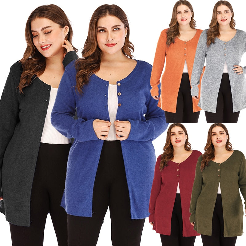 High Spirit V Neck Long Cardigan - runwayfashionista.com