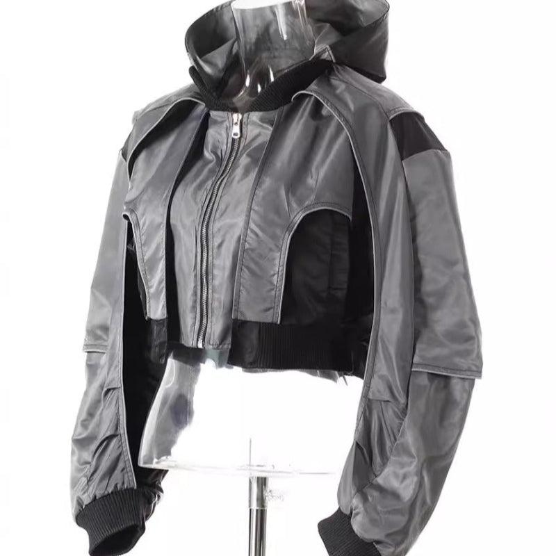 Color Blocked Baseball Jacket