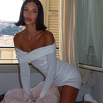 Long Sleeved Hip Hugging Mini Dress