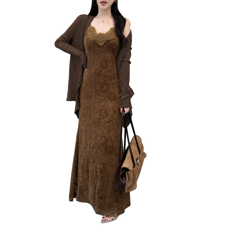 Lace Camisole Midi Dress: Curve Confidence