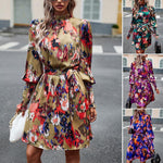 Elegant long sleeve dress - runwafashionista.com