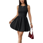 Ruched sleeveless mini dress -runwayfashionista.com