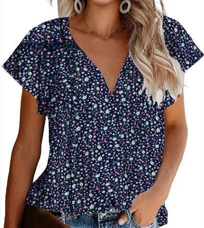 Casual Pleated Short Sleeve Shirt