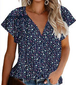 Casual Pleated Short Sleeve Shirt