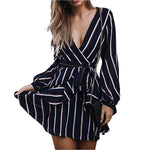 Lantern Sleeve Mini Party Dress