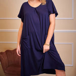 Chic Comfort: Plus Size Lounge Midi Dress