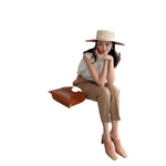 Thick Heel Half Slippers